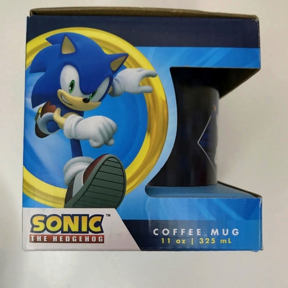Sonic The Hedgehog Dark Blue 11oz Ceramic Coffee Mug - Picture 1 of 5